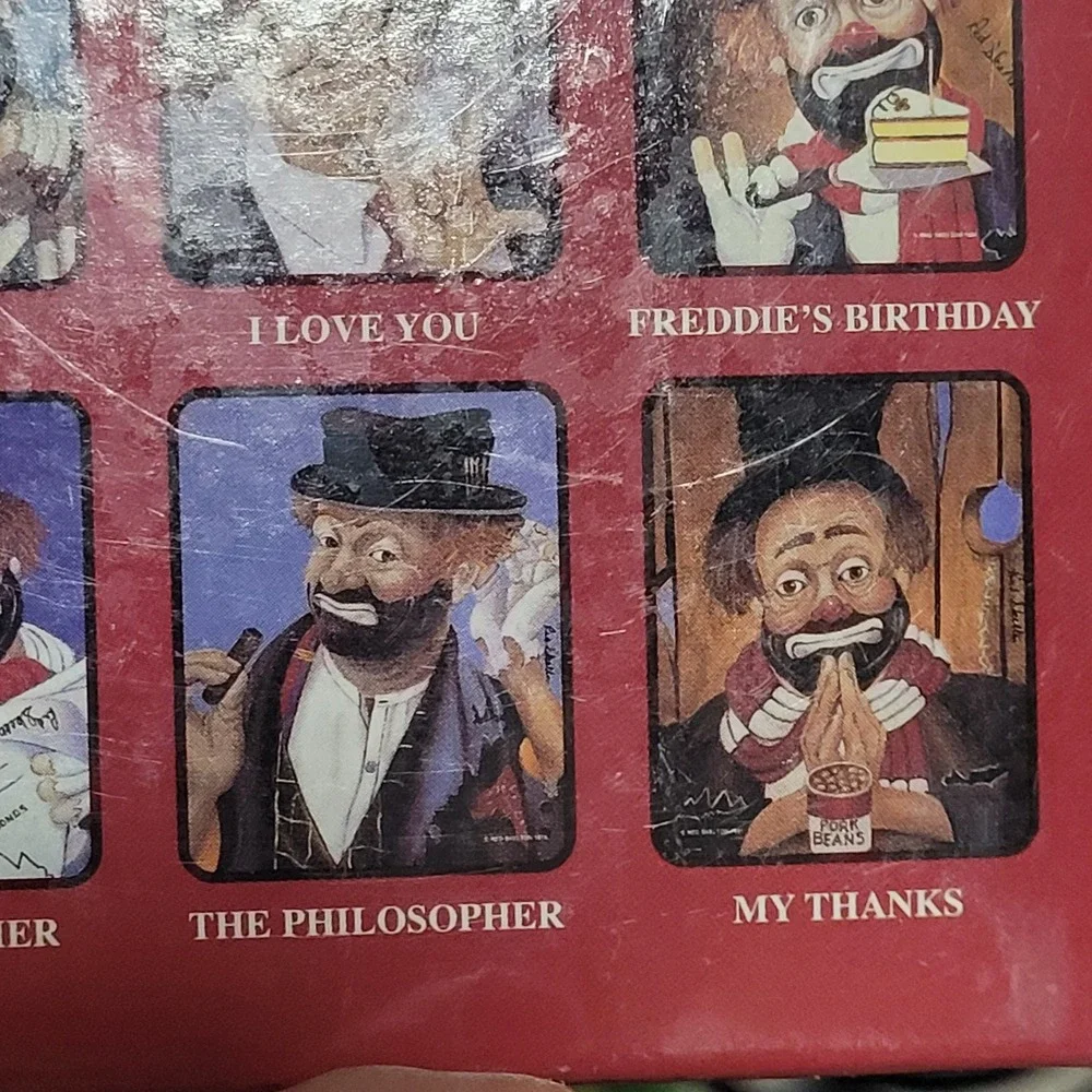 Red Skelton Artistic Tableware Decor Series I Clown Collection Set coasters rare